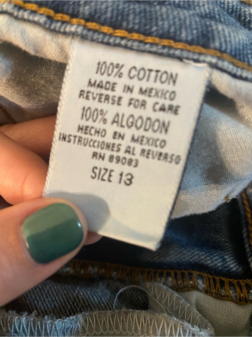 L.E.I. 90’s Y2K Flare Jeans Size 13 - Picture 6 of 6